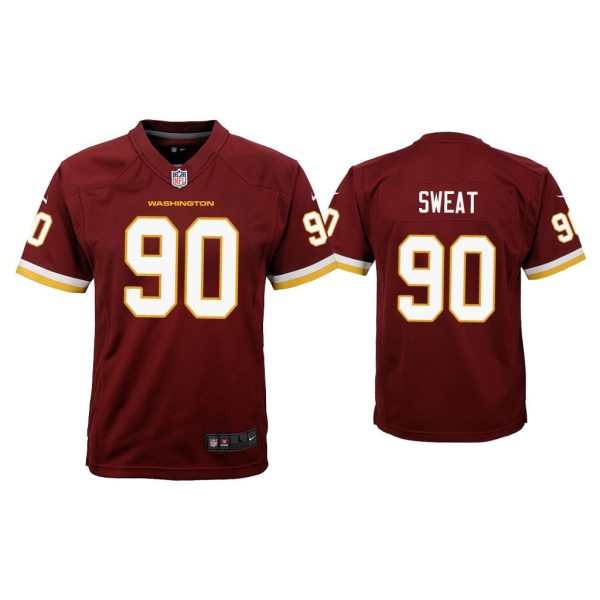 Youth Montez Sweat Washington Football Team Burgundy Game Jersey