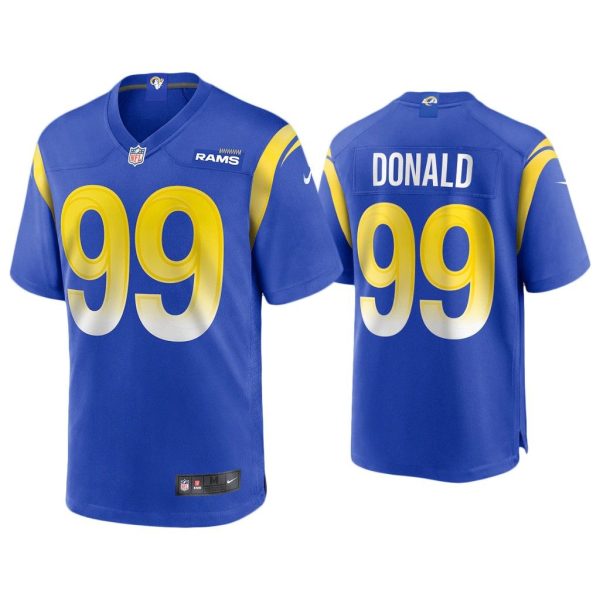 2020 Aaron Donald Los Angeles Rams Royal Game Jersey