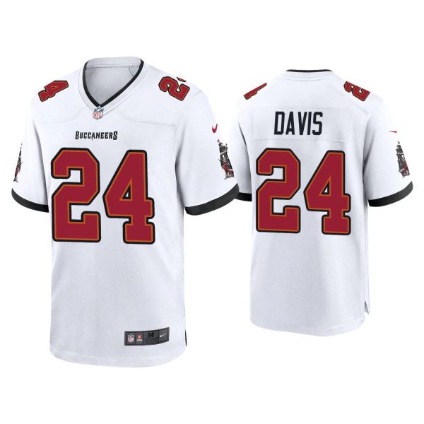 2020 Carlton Davis Tampa Bay Buccaneers White Game Jersey