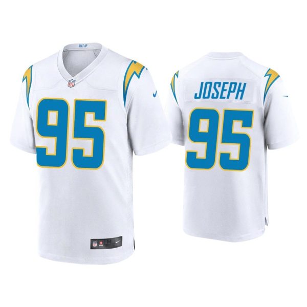 2020 Linval Joseph Los Angeles Chargers White Game Jersey