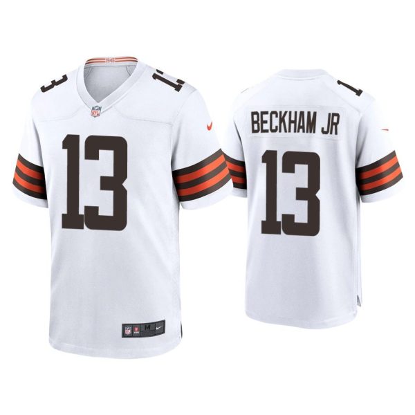 2020 Odell Beckham Jr Cleveland Browns White Game Jersey