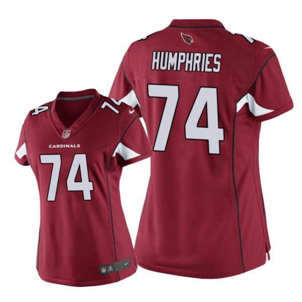 Arizona Cardinals #74 Cardinal D. J. Humphries Game Jersey - Women