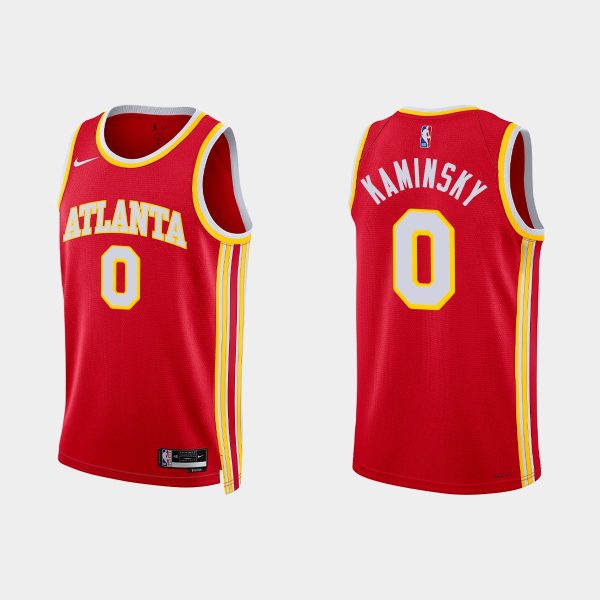 Atlanta Hawks #0 Frank Kaminsky Icon Edition Red 2022-23 Jersey