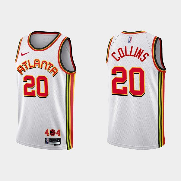 Atlanta Hawks #20 John Collins 2022-23 Association Edition White Jersey