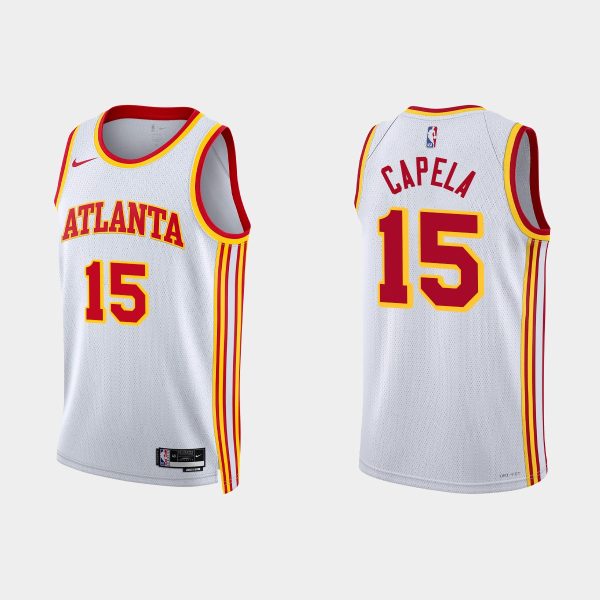 Atlanta Hawks Clint Capela #15 Association Edition White Jersey