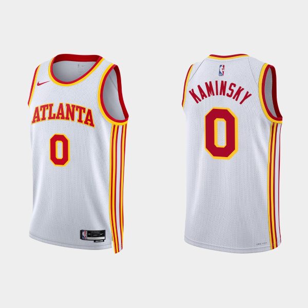 Atlanta Hawks Frank Kaminsky #0 Association Edition White Jersey