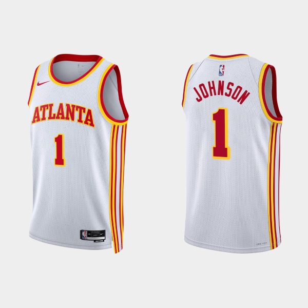 Atlanta Hawks Jalen Johnson #1 Association Edition White Jersey