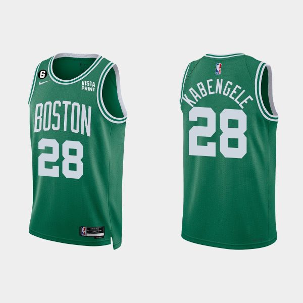 Boston Celtics #28 Mfiondu Kabengele Icon Edition Kelly Green 2022-23 Jersey