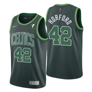 Boston Celtics Earned Edition #42 Al Horford Green Swingman Jersey