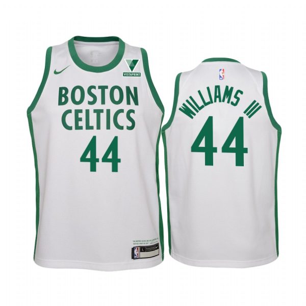 Boston Celtics Robert Williams III 2020-21 City White Youth Jersey Vistaprint Patch #44