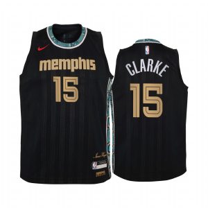 Brandon Clarke Memphis Grizzlies 2020-21 City Black Youth Jersey - New Uniform