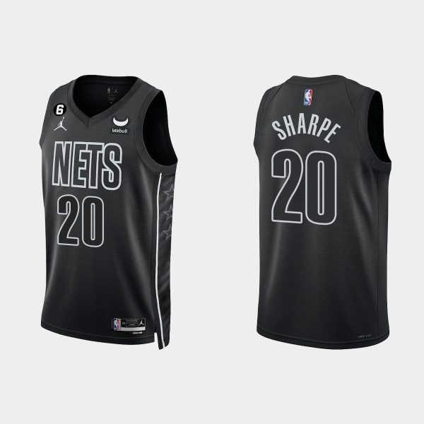 Brooklyn Nets #20 Day'Ron Sharpe Statement Edition Black 2022-23 Jersey
