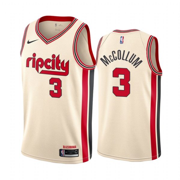 C.J. McCollum Portland Trail Blazers 2019-20 Cream City Jersey