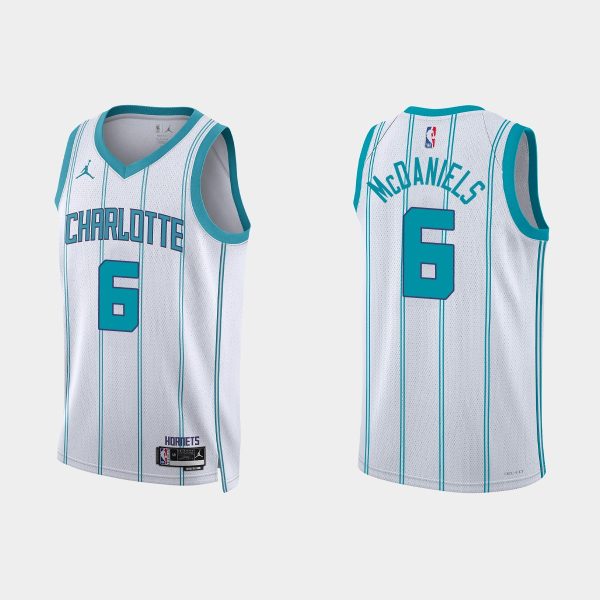 Charlotte Hornets Jalen McDaniels #6 2022-23 Association Edition White Jersey Swingman