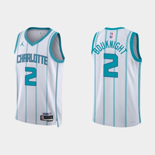 Charlotte Hornets James Bouknight #2 2022-23 Association Edition White Jersey Swingman