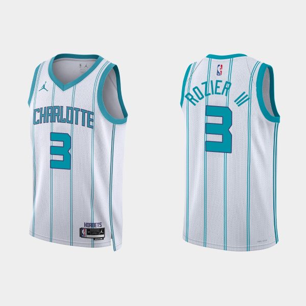 Charlotte Hornets Terry Rozier III #3 2022-23 Association Edition White Jersey Swingman