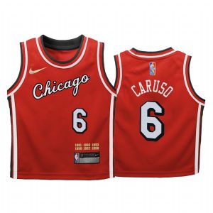 Chicago Bulls Alex Caruso City Edition Red Youth Jersey Mixtape Mash Up #6