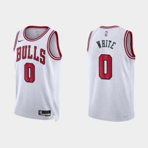 Chicago Bulls Coby White #0 Association Edition White Jersey