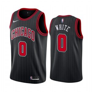 Chicago Bulls Coby White Black 2019-20 Statement Edition Jersey