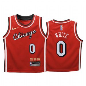 Chicago Bulls Coby White City Edition Red Youth Jersey Mixtape Mash Up #0
