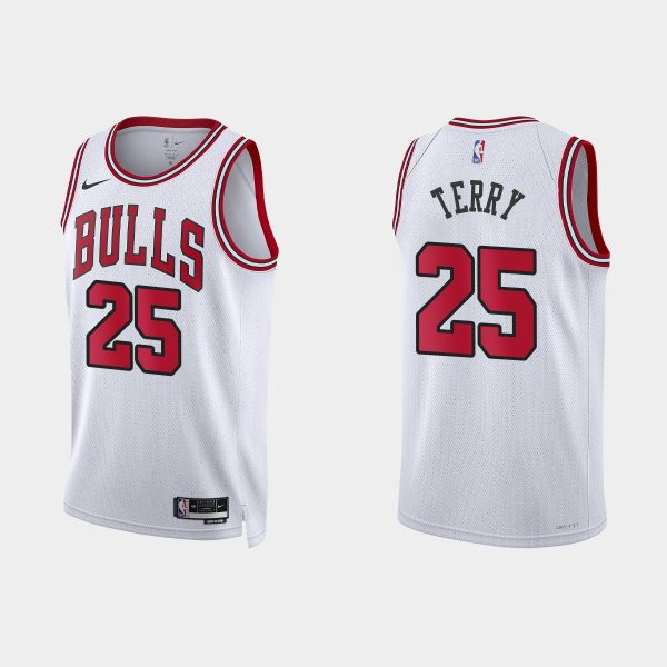 Chicago Bulls Dalen Terry #25 Association Edition White Jersey