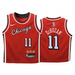 Chicago Bulls DeMar DeRozan City Edition Red Youth Jersey Mixtape Mash Up #11