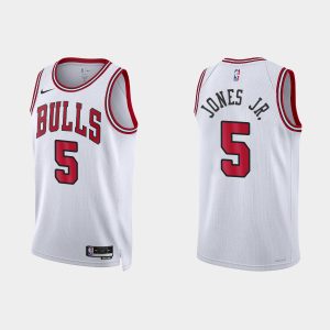 Chicago Bulls Derrick Jones Jr. #5 Association Edition White Jersey