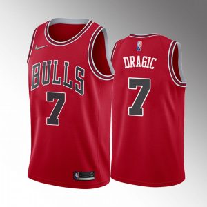 Chicago Bulls Goran Dragic #7 Icon Edition Red Jersey 2022 Trade