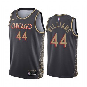 Chicago Bulls Patrick Williams #44 Black City Edition Jersey 2021 Trade