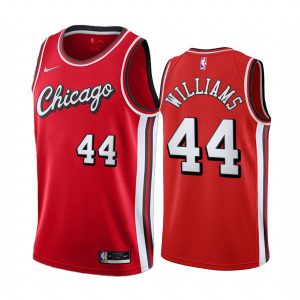 Chicago Bulls Patrick Williams #44 Red 2021-22 City Edition Jersey Throwback