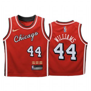 Chicago Bulls Patrick Williams City Edition Red Youth Jersey Mixtape Mash Up #44