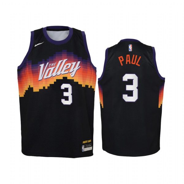 Chris Paul Phoenix Suns 2020-21 City Edition youth Jersey - Black