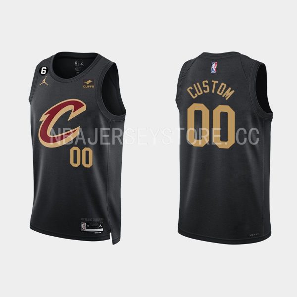 Cleveland Cavaliers #00 All Players 2022-23 Statement Edition Black Jersey