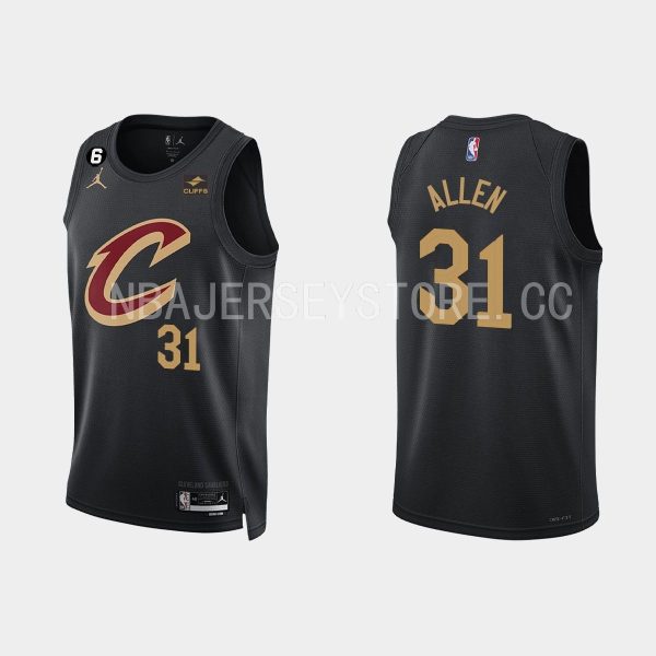 Cleveland Cavaliers #31 Jarrett Allen 2022-23 Statement Edition Black Jersey