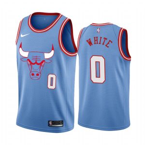 Coby White Chicago Bulls 2019-20 City Edition Blue Jersey