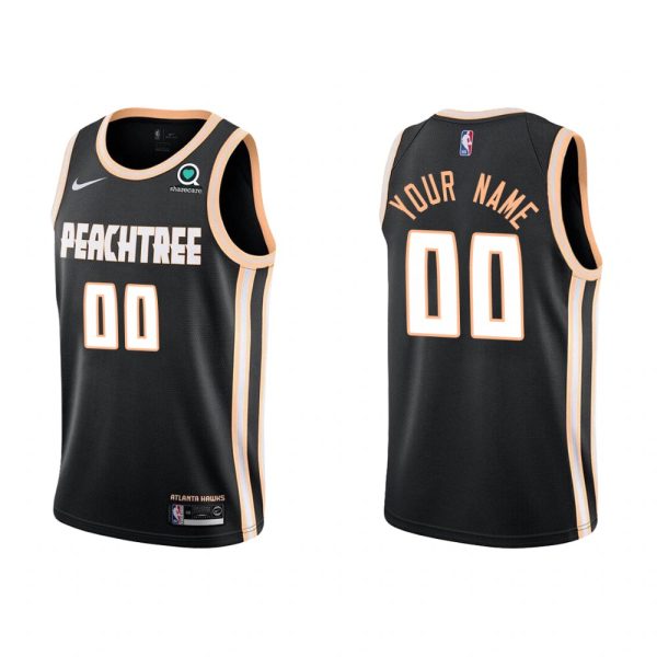 Custom Atlanta Hawks 2019-20 City Black Jersey