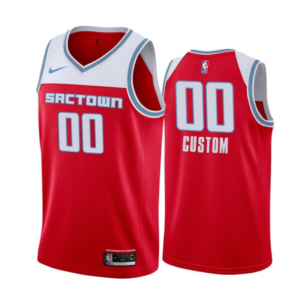 Custom Sacramento Kings 2019-20 City Edition Red Jersey