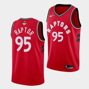 DeAndre' Bembry #95 Toronto Raptors Red 2019 NBA Finals Jersey Icon
