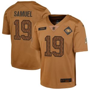 Deebo Samuel San Francisco 49ers Youth 2023 Salute To Service Limited Jersey - Brown