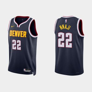 Denver Nuggets #22 Zeke Nnaji Icon Edition Navy 2022-23 Jersey