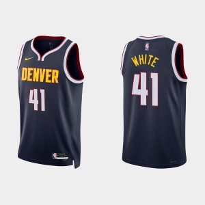 Denver Nuggets #41 Jack White Icon Edition Navy 2022-23 Jersey