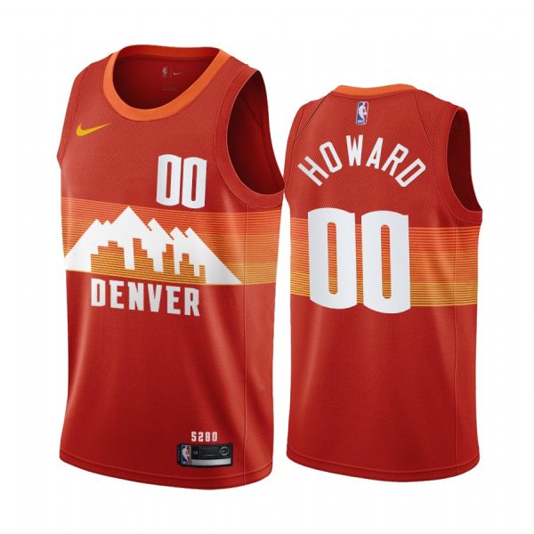 Denver Nuggets Markus Howard #00 Red 2020-21 City Jersey