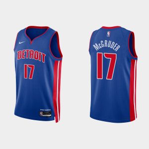 Detroit Pistons #17 Rodney McGruder Icon Edition Royal 2022-23 Jersey