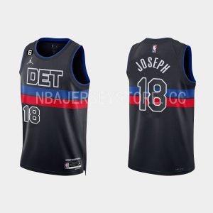Detroit Pistons #18 Cory Joseph 2022-23 Statement Edition Black Jersey