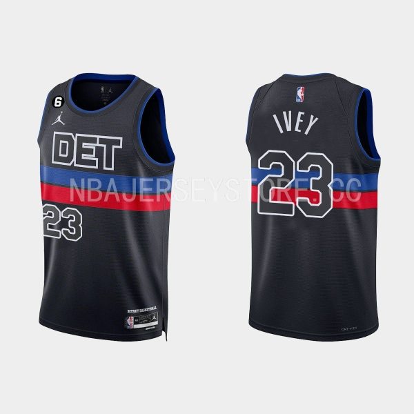 Detroit Pistons #23 Jaden Ivey 2022-23 Statement Edition Black Jersey