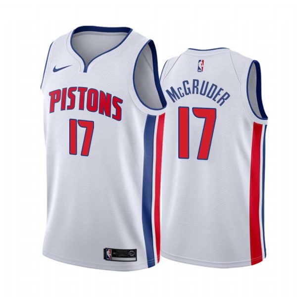 Detroit Pistons Rodney McGruder #17 White 2020-21 Association Jersey