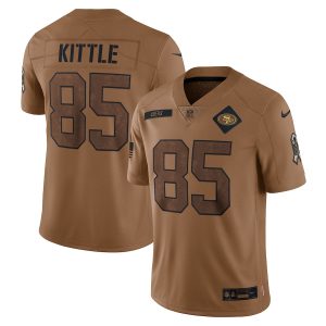 George Kittle San Francisco 49ers 2023 Salute To Service Limited Jersey - Brown