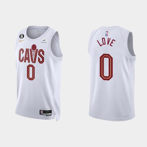 Gold is Back Cleveland Cavaliers #0 Kevin Love 2022-23 Association Edition White Jersey