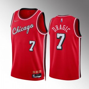 Goran Dragic #7 Chicago Bulls City Edition Red Jersey