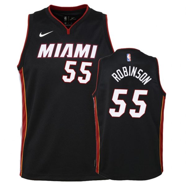 Heat Youth Duncan Robinson #55 Icon Black Jersey